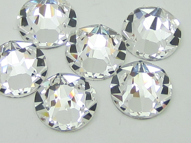 1 Gross 6ss CRYSTAL (viva) HOT FIX  FLATBACK PRECIOSA Rhinestones